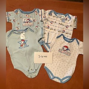 Vintage Snoopy set of onesies 3-6